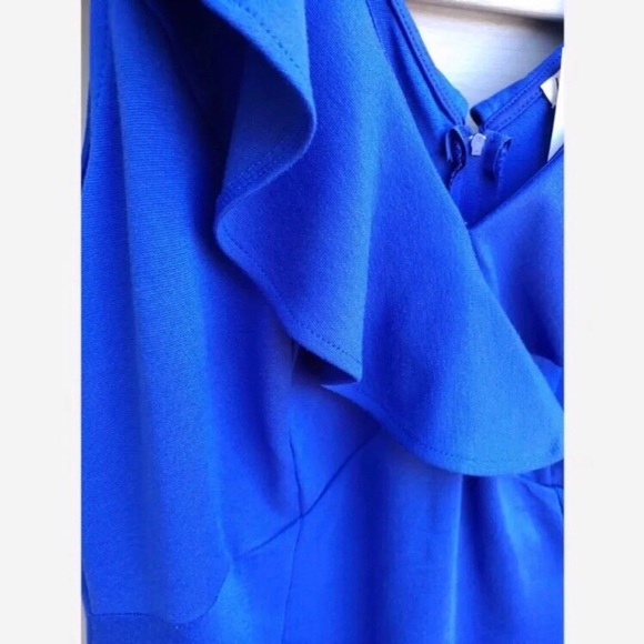Sale! Gorgeous Blue Ruffle Midi Dress - Picture 4 of 8